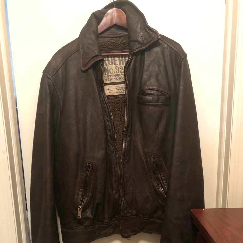 Vintage Ruehl Genuine Leather Hudson Jacket